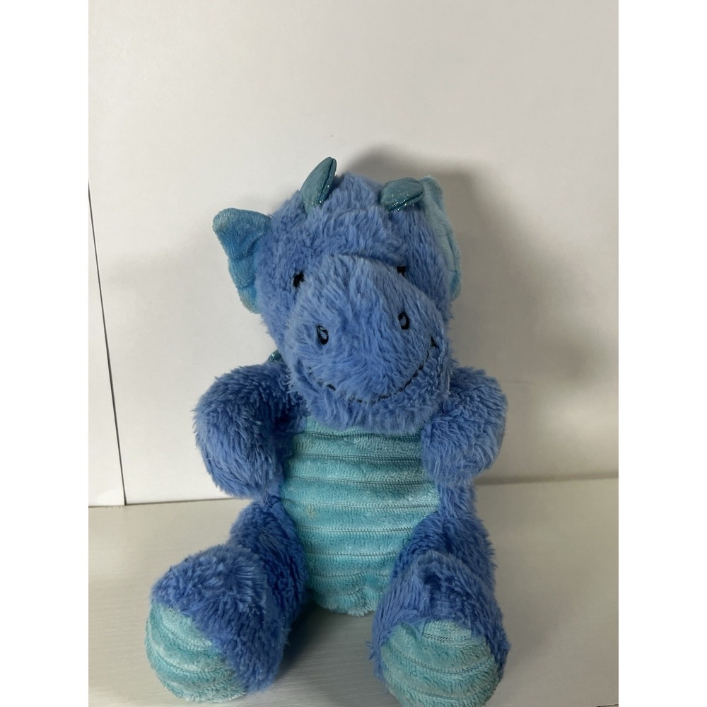Jazwares Cute & Cuddly Blue Plush Dragon – Winged, Corduroy Belly‎